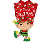 Μπαλόνι Φοιλ Σχήμα Merry Christmas Elf / 107 x 58 εκ Ξωτικό